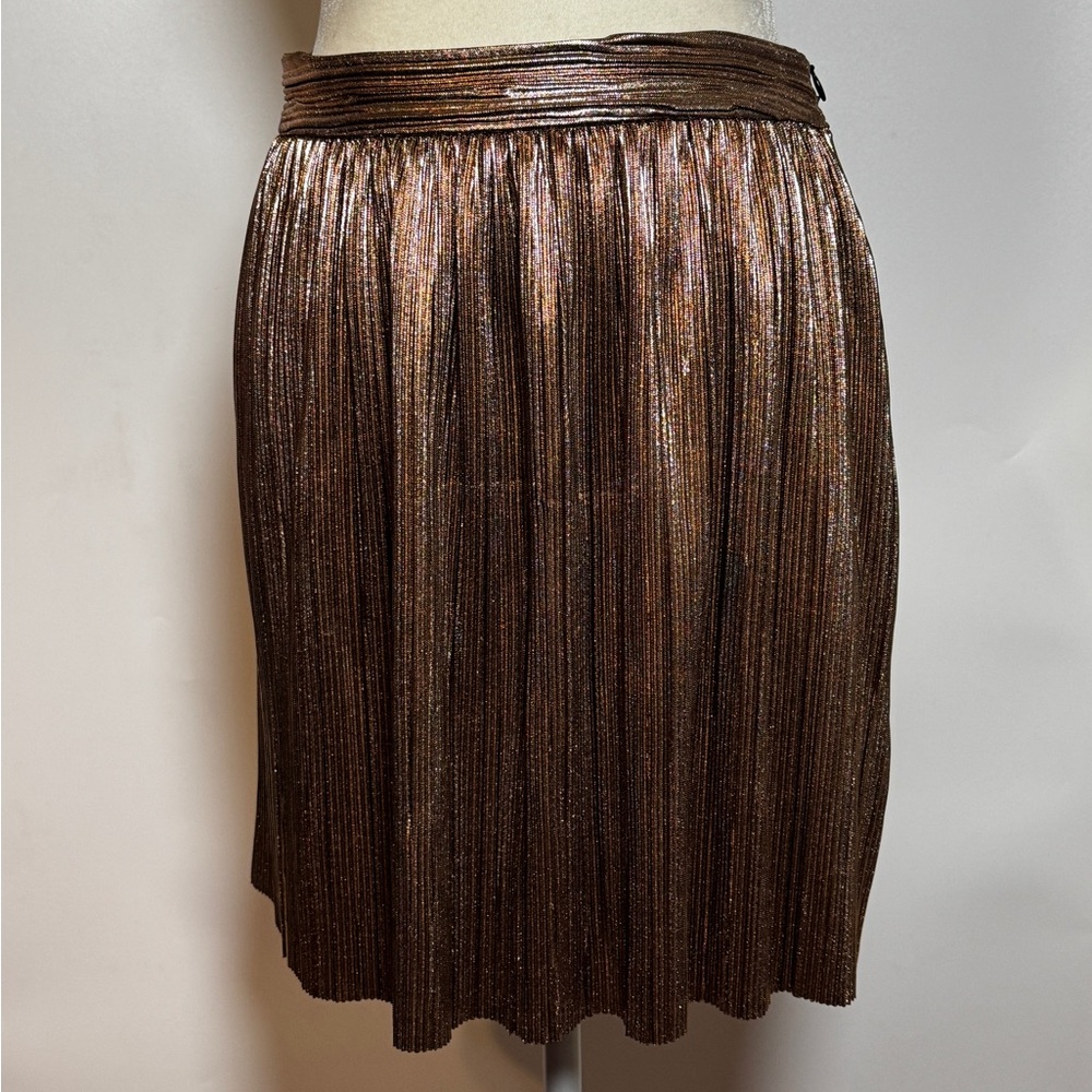 House of Harlow 1960 Shimmering Brown A-Line Skirt